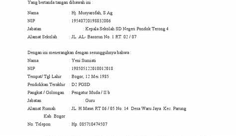 18+ File Surat Izin Tidak Masuk Sekolah - Contoh Surat Ide