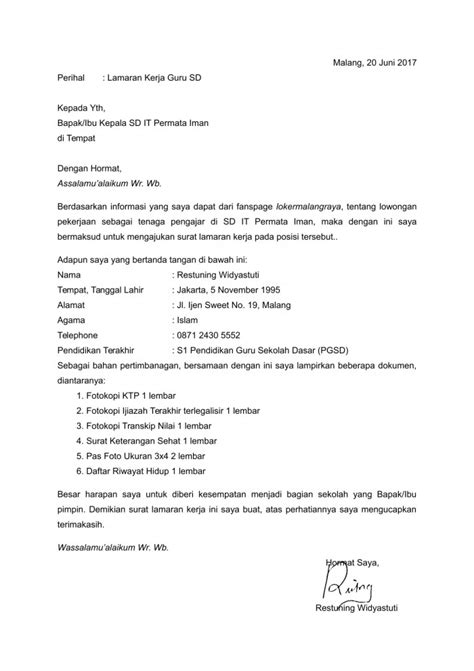 Lowongan Kerja Surabaya 30 Agustus 2022 dan Contoh Surat Lamaran Kerja