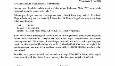 Surat Pengajuan Pencairan Dana