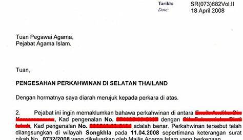 Contoh Surat Akuan Bujang Dari Ketua Kampung Johor