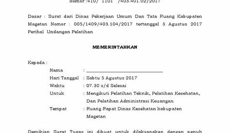 Perbedaan Surat Tugas Dan Surat Perintah Perjalanan Dinas Kumpulan