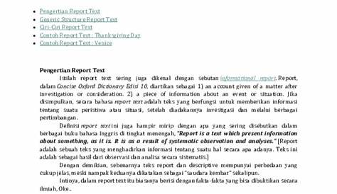 Contoh Soal Report Text dan Jawabannya Lengkap!