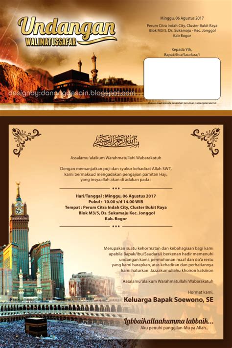 Panduan Lengkap Membuat Undangan Walimatul Haji