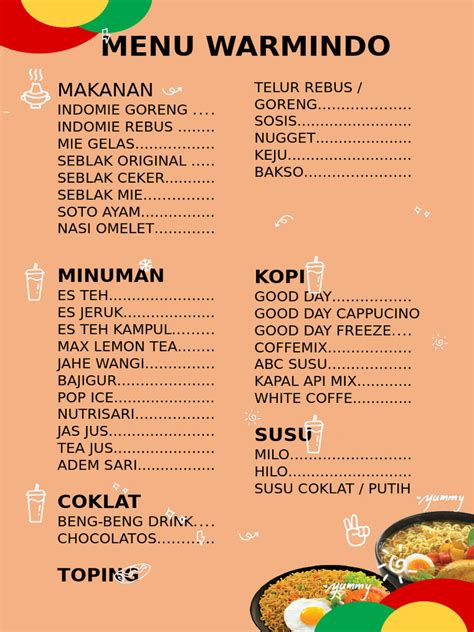 Menu Makanan Resto Azkiya payubro