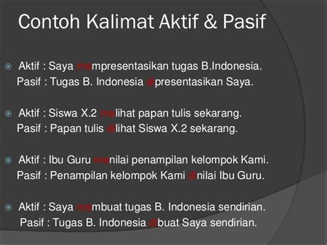 contoh kalimat pasif bahasa indonesia