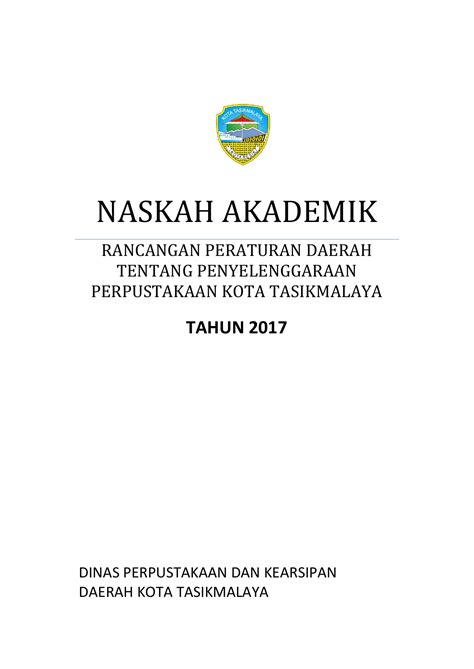 contoh naskah akademik singkat