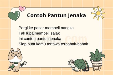 CONTOH PANTUN 4 KERAT