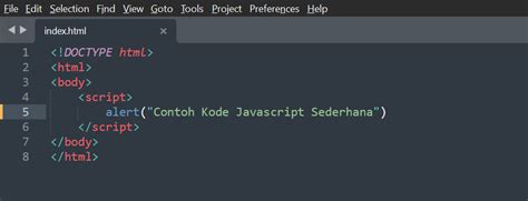 Contoh Penggunaan JavaScript
