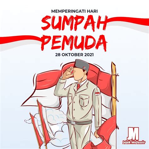 contoh poster sumpah pemuda