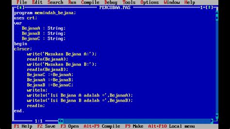 contoh program procedure pascal