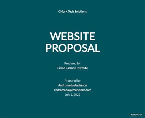 contoh proposal proyek website