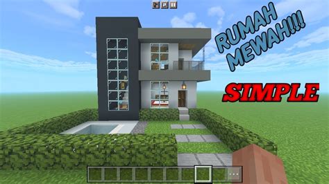 contoh rumah mewah di minecraft