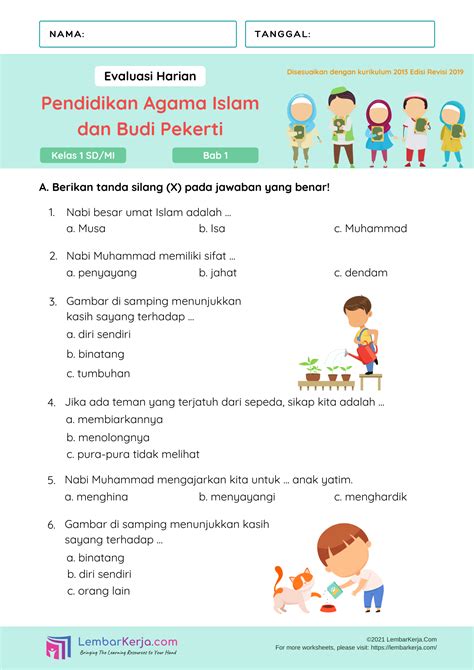 Contoh Soal Agama Kelas 7 Indonesia