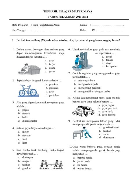 Contoh Soal IPA Kelas 4 Semester 2 Kurikulum 2013 PDF