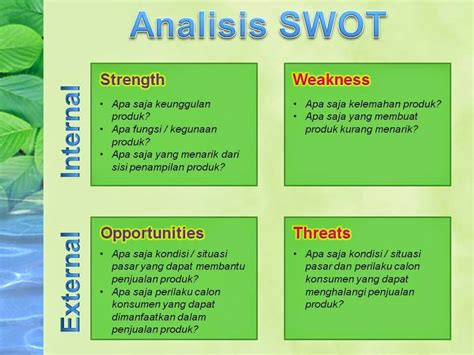 Contoh Soal Latihan Analisis SWOT PDF Indonesia