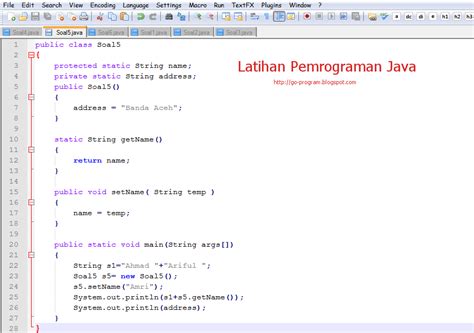 Contoh Soal Pemrograman Mobile Berbasis Java