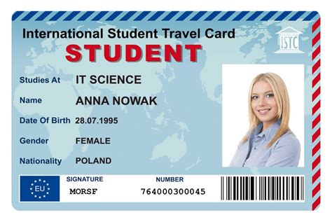 Contoh Student Card