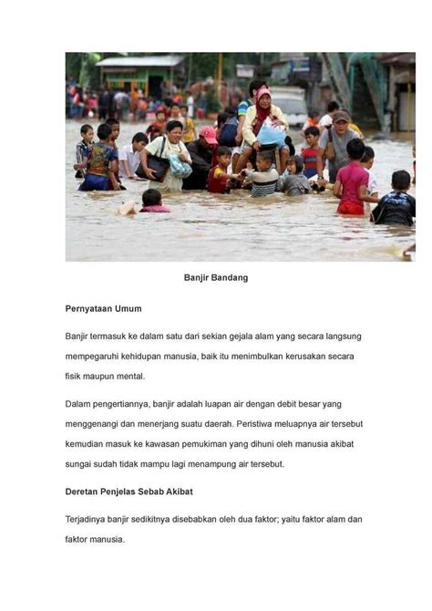 Contoh Teks Editorial Tentang Banjir