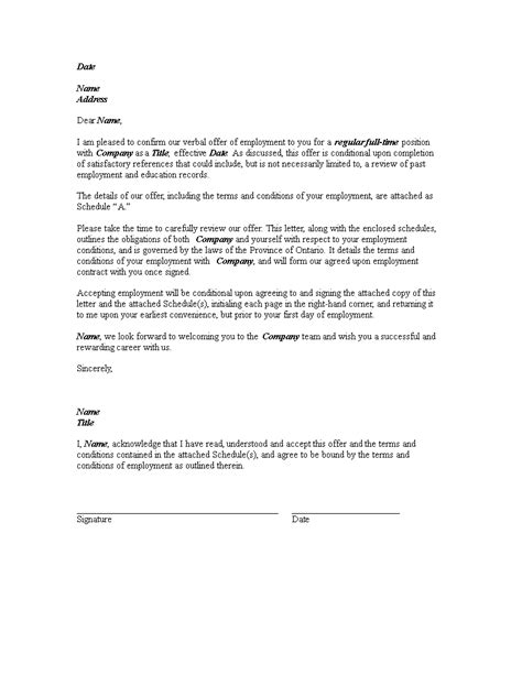 Contract Offer Letter Templates 9+ Free Word, PDF Format