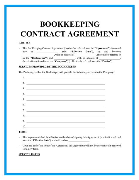contract bookkeeping