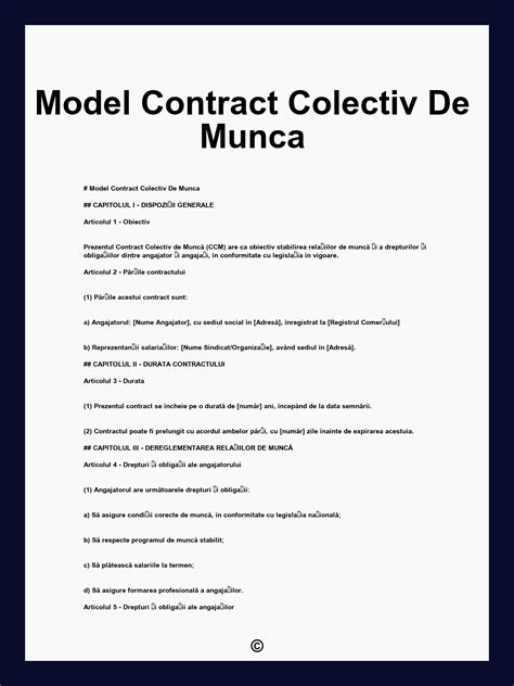 Contract Colectiv De Muncă