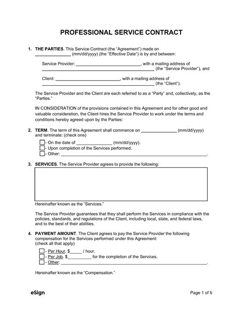 FREE 4+ Legal Services Contract Forms in PDF MS Word