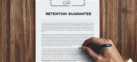 Contract Guarantee Retention