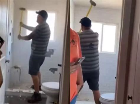 Awasome Contractor Destroys Bathroom 2023
