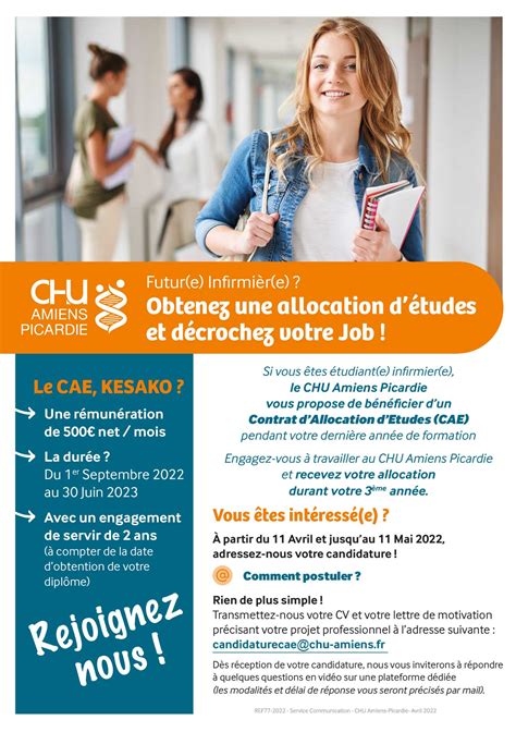 Offre d’emploi CDI CH et Contrat Allocation Études Argenteuil (95