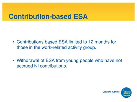 contribution based esa