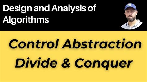 control abstraction of divide and conquer method
