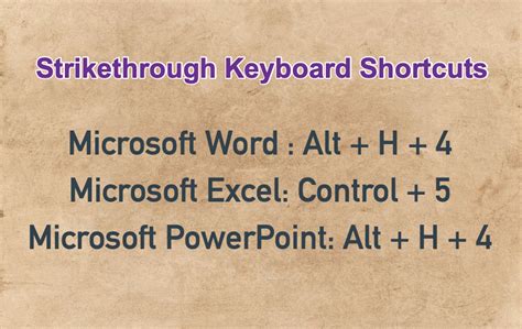 Control Code For Strikethrough