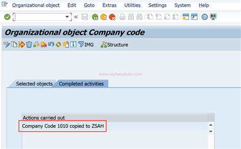 Control Code Sap