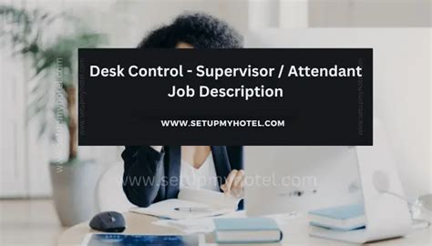 Control Desk Supervisor Job Description