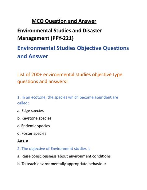Control Environment Questions And Answers