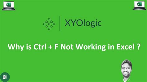 control f is not working in excel
