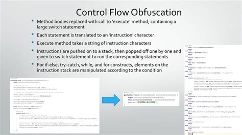 control flow obfuscation for android applications