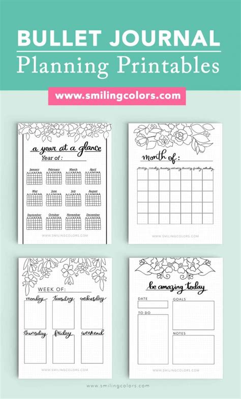Control Journal Printables Free