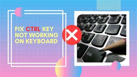 control key not working keyboard