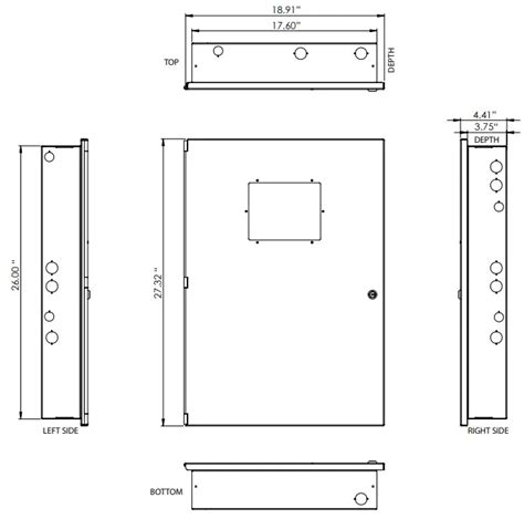 Control Panel Dimensions