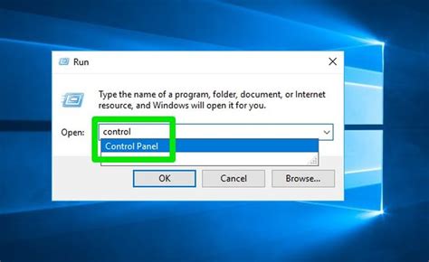Control Panel Shortcut Key In Run Command
