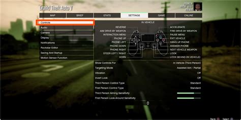 Control Settings On Gta 5