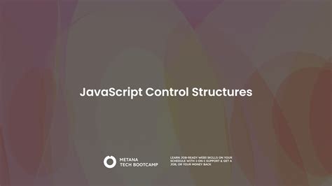 control structures in javascript w3schools