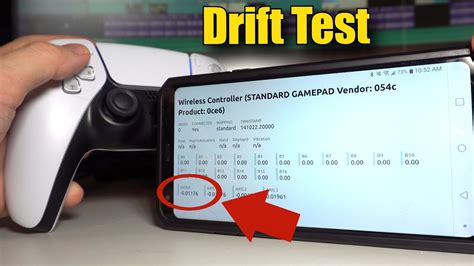 controller drift test