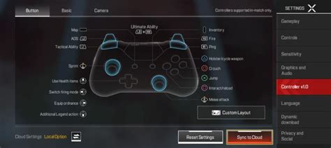 Controller Settings Apex Mobile