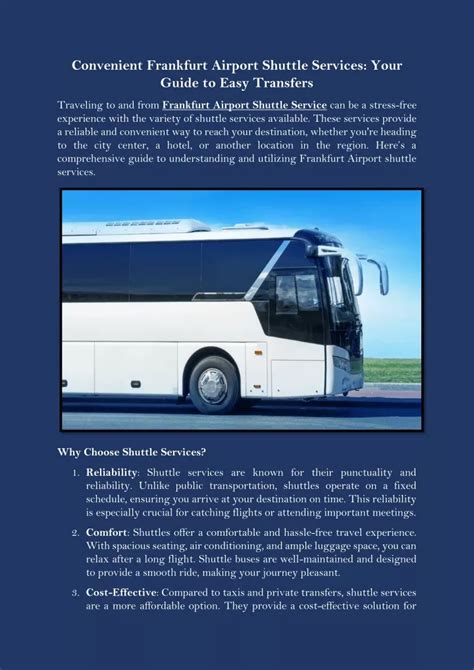 Convenient Airport Shuttle Service