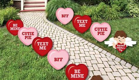 Conversation Hearts Valentine's Day Party Outdoor Yard Decorations Etsy