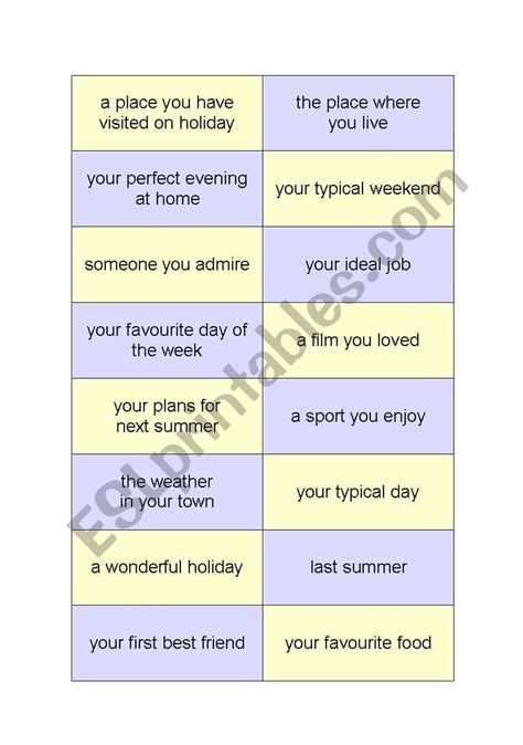 conversation topics for a2 students