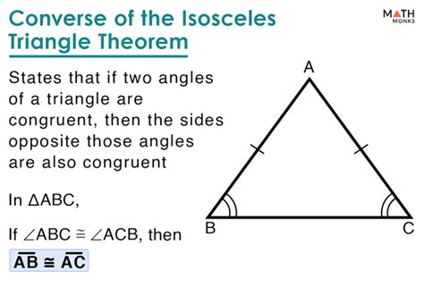 converse of isosceles triangle theorem examples