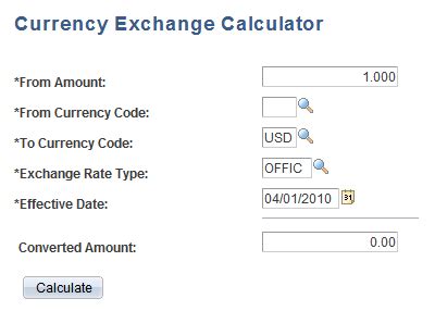 conversion currency rate calculator